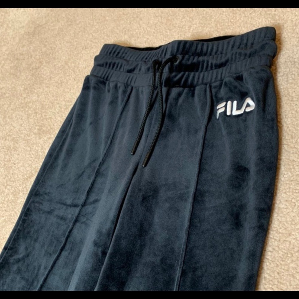 Velvet Fila bell bottom pants